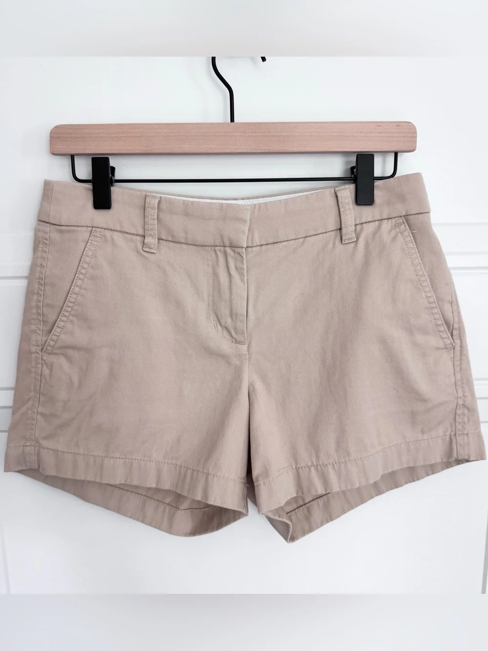 J. Crew Women's Chino Shorts in Light Beige, Size 2